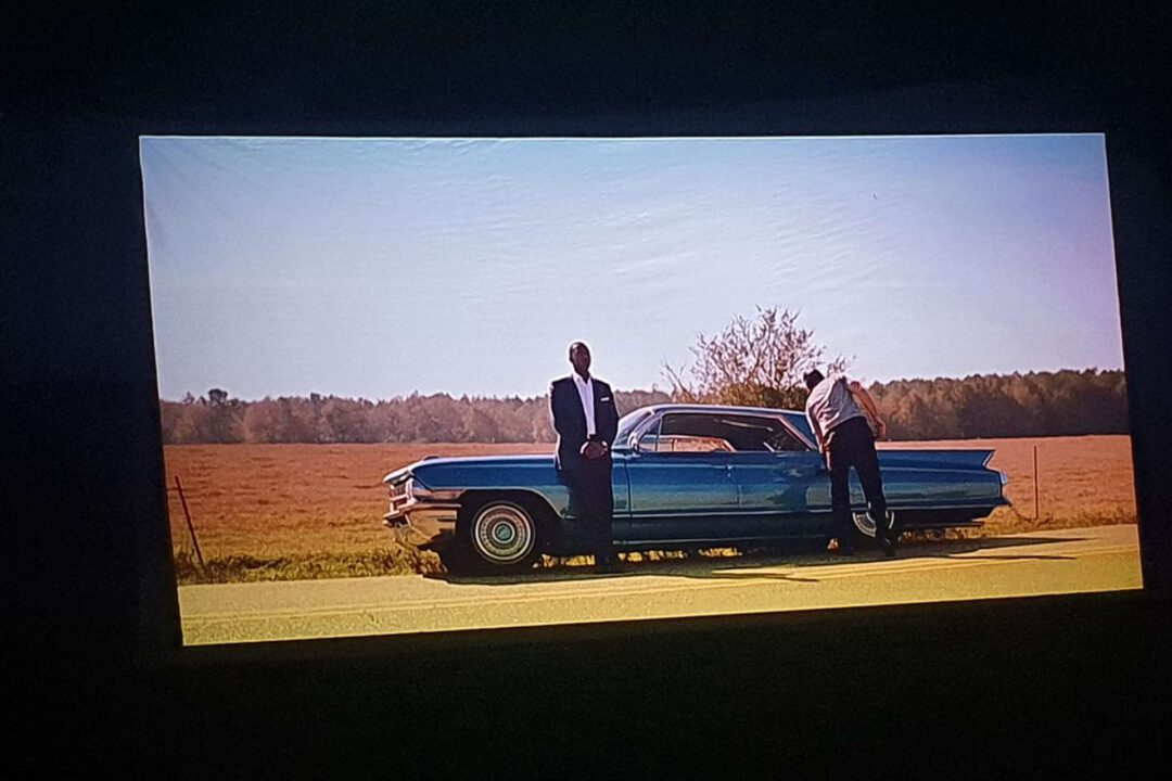 Dorfkino Screenshot Leinwand Green Book