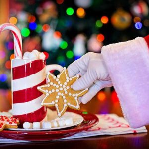 Weihnachtskeks mit Marshmallow