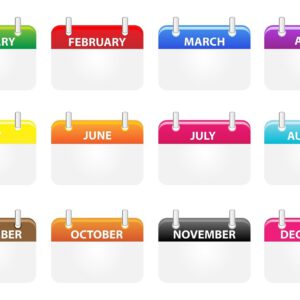 Kalender alle Monate