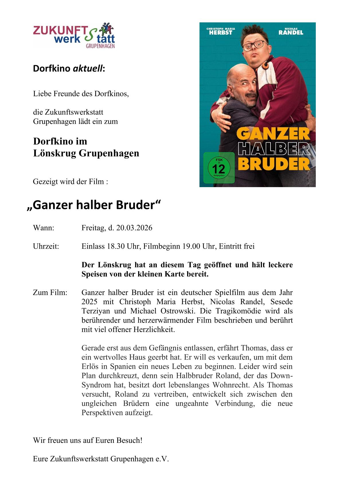 Dorfkino Ganzer halber Bruder