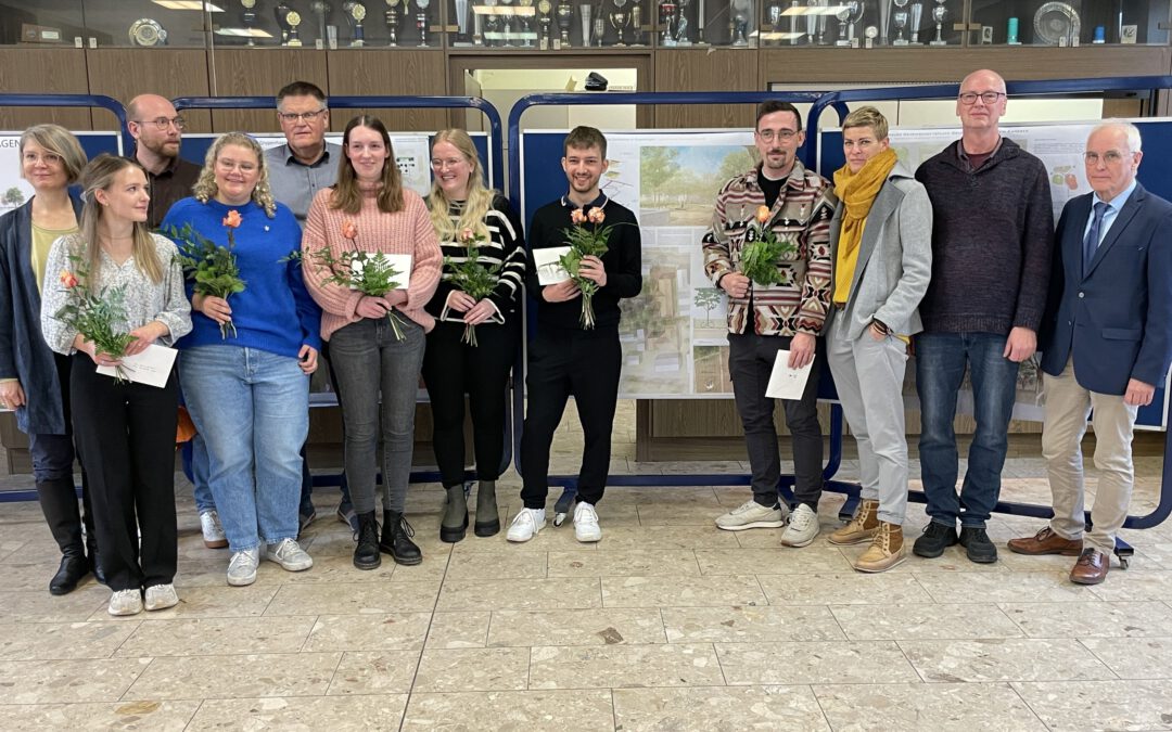 Siegerehrung Studentenwettbewerb Erneuerung Dorfplatz